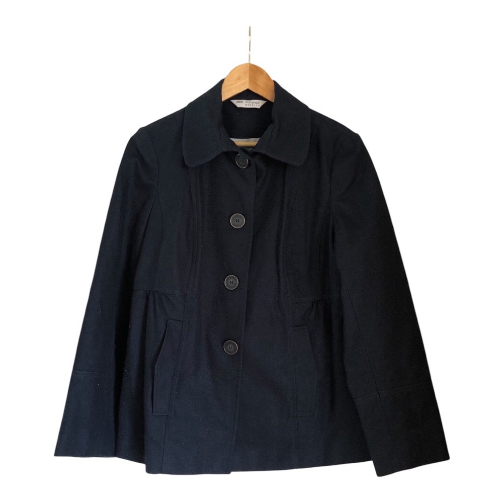 M&S Autograph Navy Pea Coat